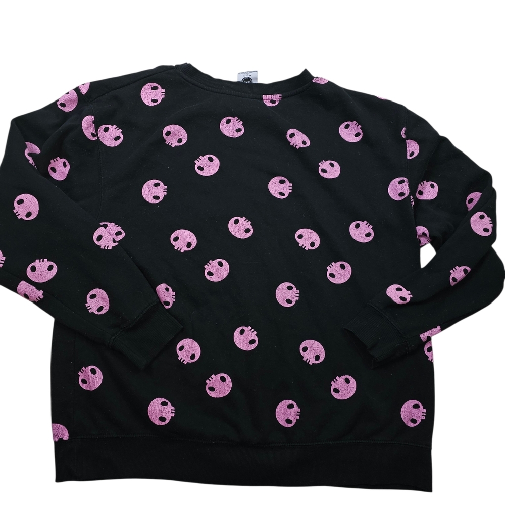 Sanrio Kuromi Long Sleeve Fleece Sweatshirt In XL - Picture 3 of 5